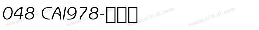 048 CAI978字体转换